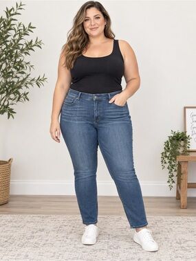 Torrid Size 20 Blue Denim Skinny Jeans Medium Wash Stretch Plus Size